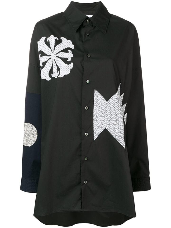 Ambush Patchwork Shirt - Black