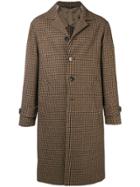 Officine Generale Boxy Checked Coat - Brown