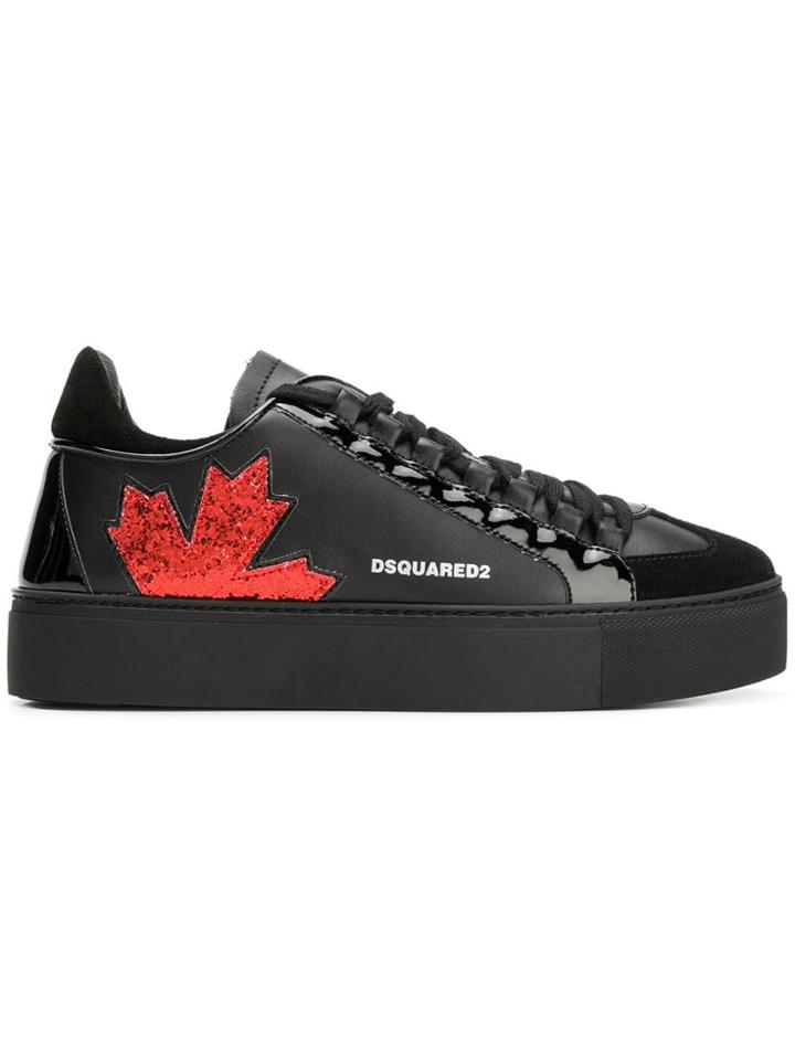 Dsquared2 Glitter Embellished Sneakers - Black