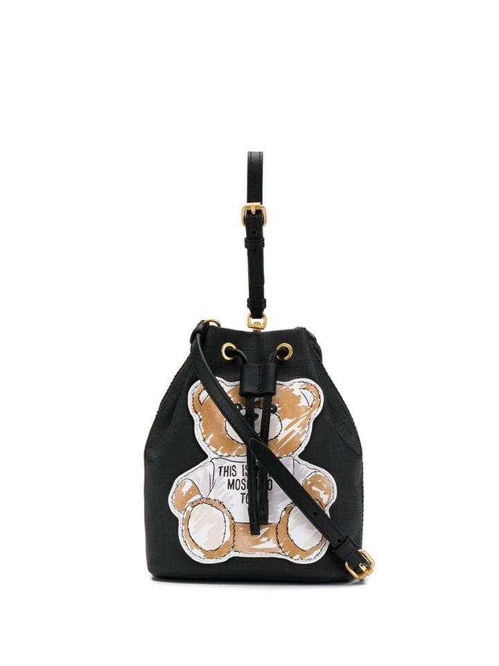 Moschino Teddy Bear Cross Body Bag - Black