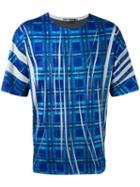 Issey Miyake Men - Printed T-shirt - Men - Cotton/polyester - 1, Blue, Cotton/polyester