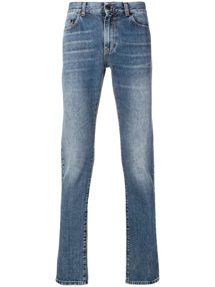Saint Laurent Tapered Jeans - Blue