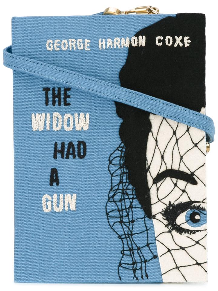 Olympia Le-tan Book Cover Clutch - Blue