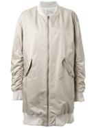 Fad Three Bomber Coat, Women's, Size: Small, White, Cupro/nylon/polyester