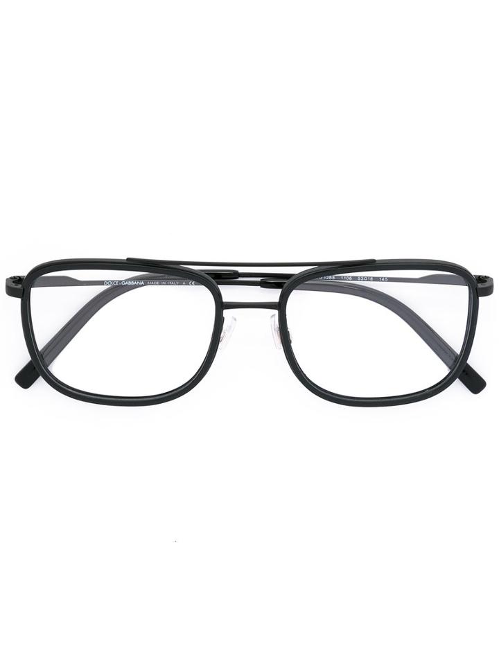 Dolce & Gabbana Square Frame Glasses, Black, Acetate/metal