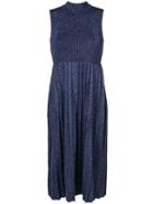 Carven Pleated Dress - Blue