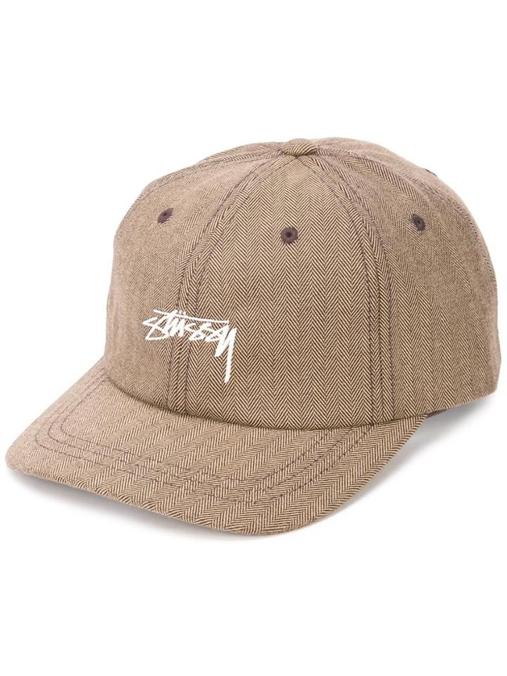 Stussy Stock Herringbone Low Pro Cap - Brown