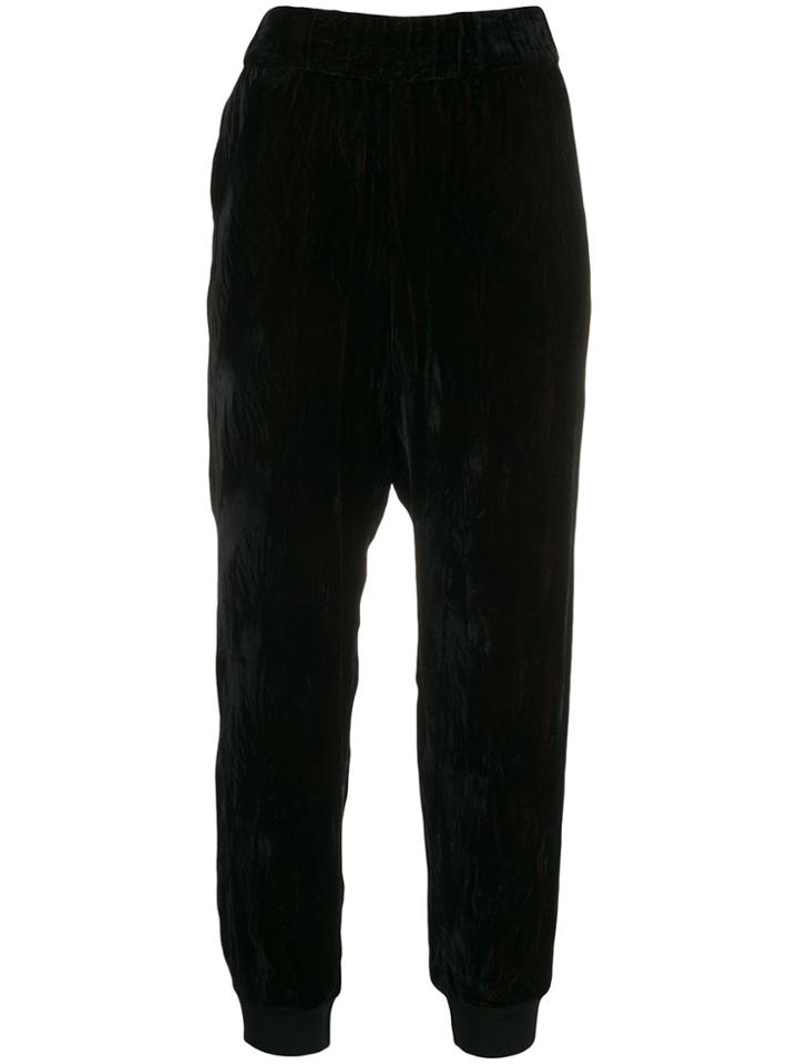 Alice+olivia Slouched High-waist Trousers - Black