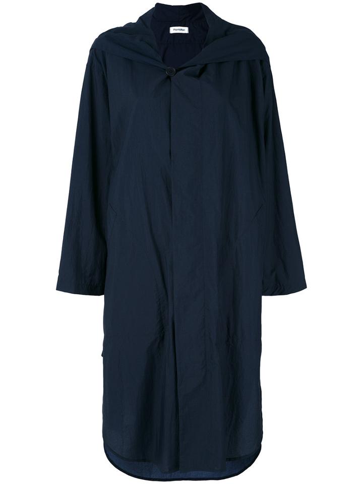Plantation - Hooded Coat - Women - Nylon - S, Blue, Nylon