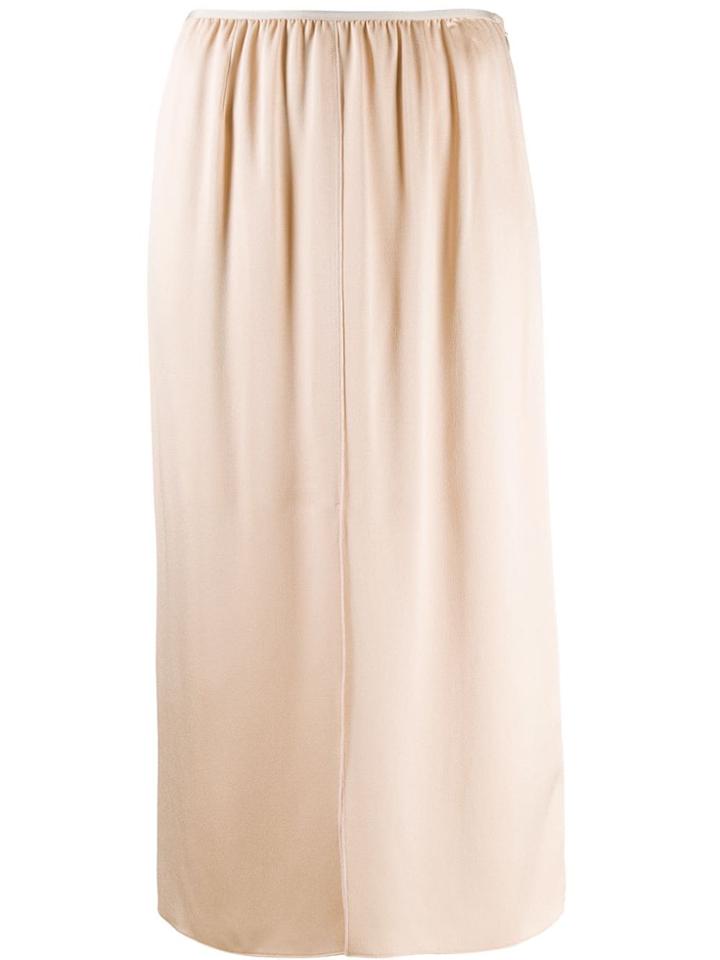 Forte Forte Elasticated Straight Skirt - Neutrals
