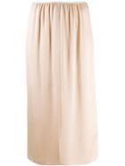 Forte Forte Elasticated Straight Skirt - Neutrals