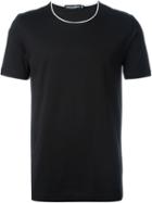 Dolce & Gabbana Round Neck T-shirt, Men's, Size: 46, Black, Cotton