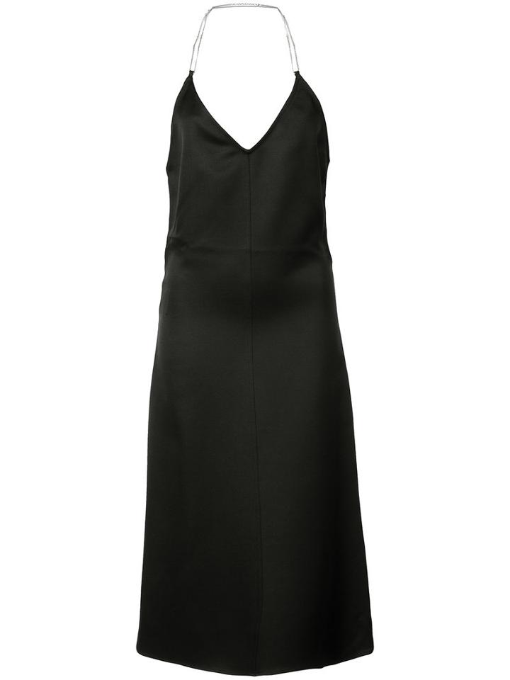 Barbara Casasola Flared Backless Dress, Women's, Size: 40, Black, Silk/wool