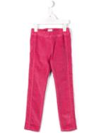 Il Gufo Velvet Slim-fit Trousers, Toddler Girl's, Size: 2 Yrs, Pink/purple