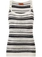 Missoni Stripe Knitted Top - Black