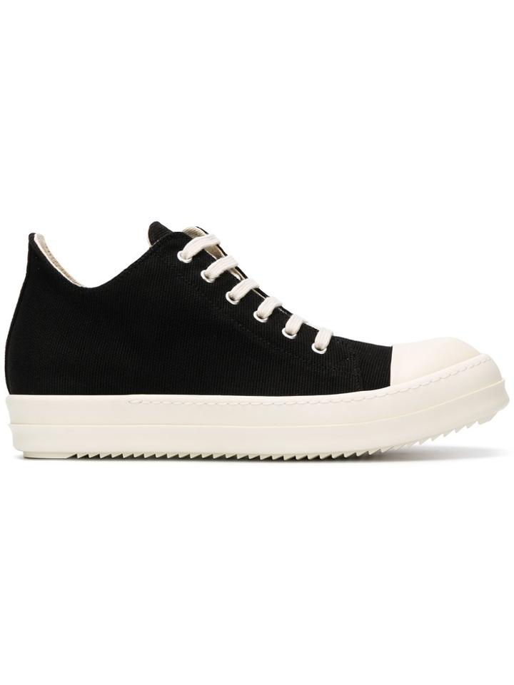 Rick Owens Drkshdw Contrast Low Top Sneakers - Black