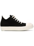 Rick Owens Drkshdw Contrast Low Top Sneakers - Black