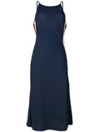 Ganni Striped Maxi Dress - Blue
