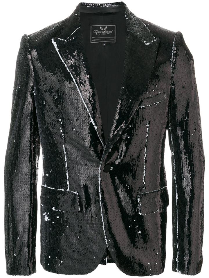 Unconditional Sequinned Jacket - Black