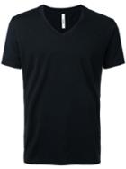 Attachment - V-neck T-shirt - Men - Cotton - 2, Black, Cotton