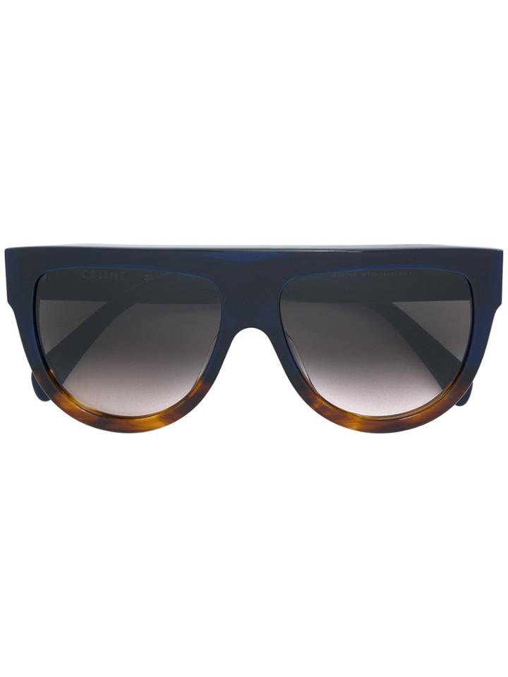 Céline Eyewear Flat Top Sunglasses - Blue