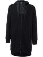 Haus By Ggdb Long Zipped Hoodie, Men's, Size: Large, Black, Cotton/lyocell/polyamide