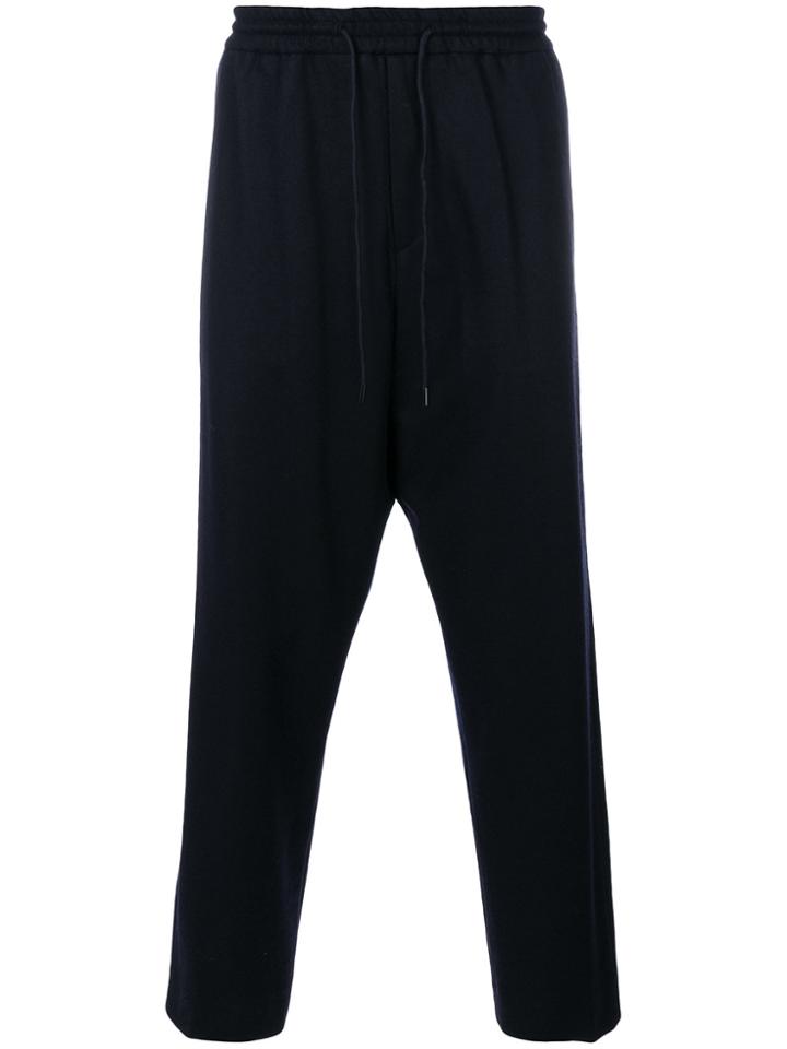 Juun.j Dropped Crotch Track Pants - Blue