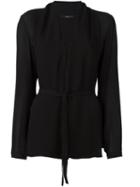 Etro Belted V-neck Blouse