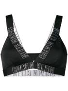 Calvin Klein Logo Bikini Top - 094 Nero