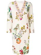Etro Floral Print Dress - Neutrals