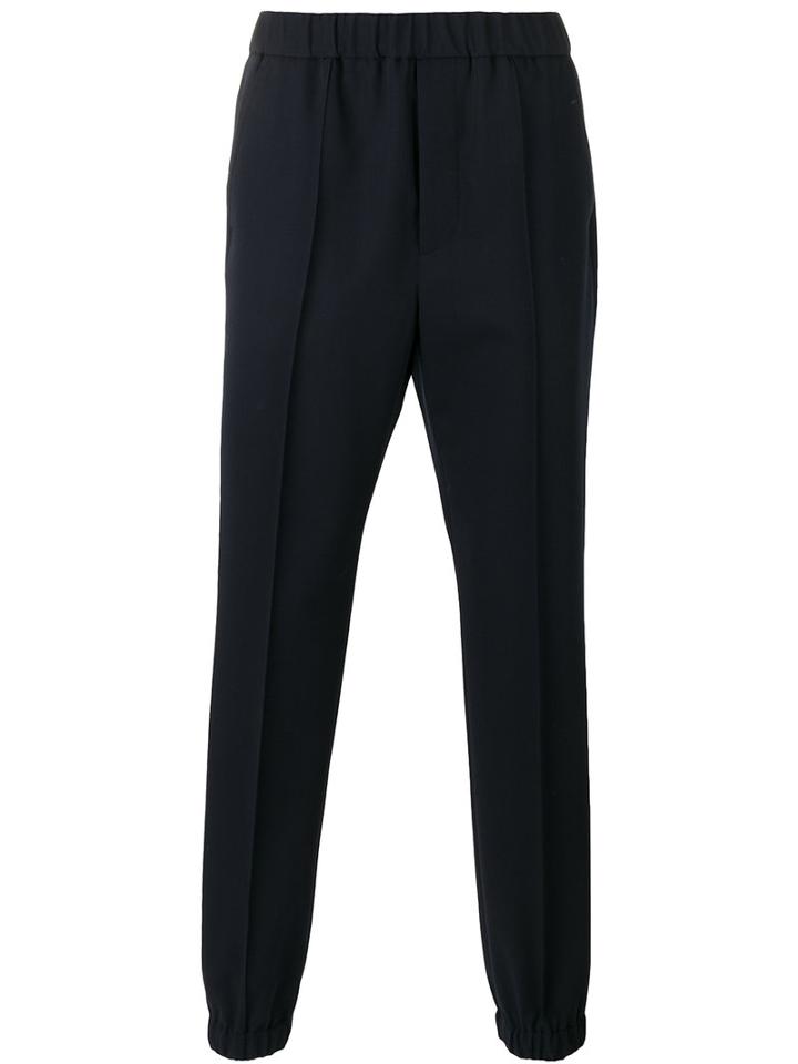 Marni Cuffed Leg Sporty Trousers, Men's, Size: 50, Blue, Cotton/virgin Wool