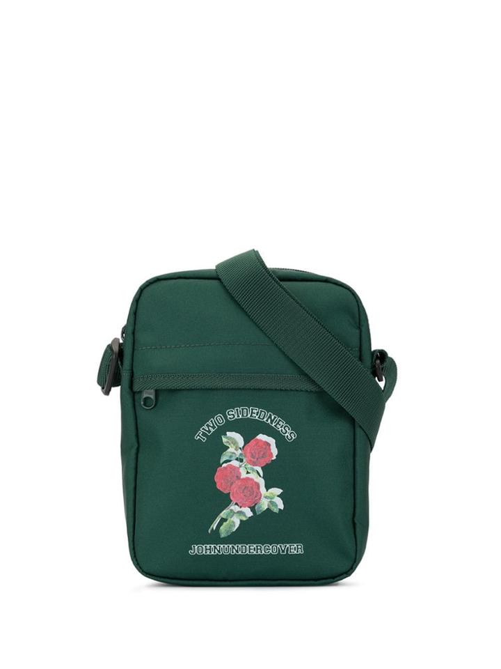 John Undercover Two Sideness Crossbody Bag - Green
