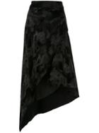 Bianca Spender Fur Martini Skirt - Black