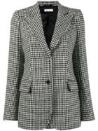 Bella Freud Isaacs Houndstooth Wool-blend Blazer - Black