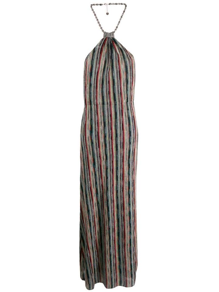 Missoni Halterneck Maxi Dress - Blue