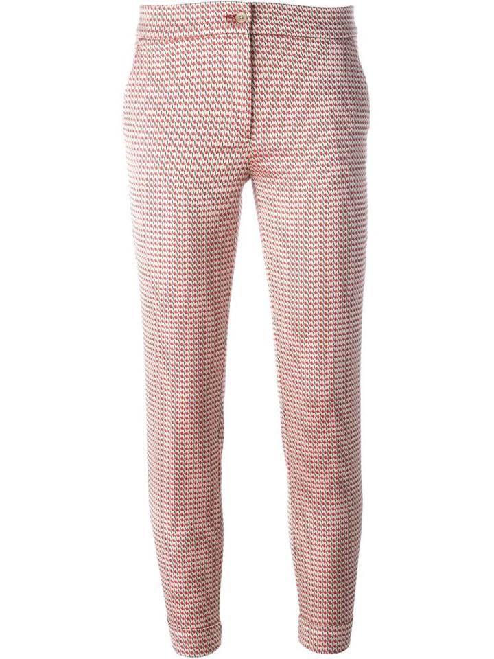 Etro Cropped Jacquard Trousers