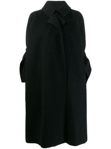Comme Des Garçons Vintage 1995's Slit Cuffs Oversized Coat - Black