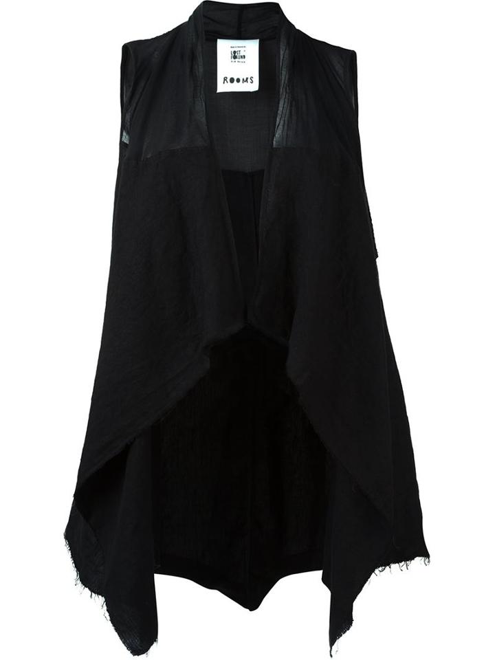 Lost & Found Rooms Asymmetric Hem Waistcoat