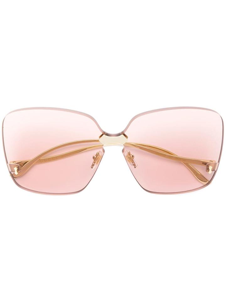 Gucci Eyewear Oversized Sunglasses - Pink