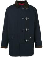 Fay Pin Fasten Coat - Blue
