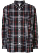 Burberry Pre-owned Check Boxy Shirt - Blue