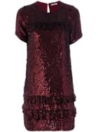 P.a.r.o.s.h. Gathered Sequin Dress