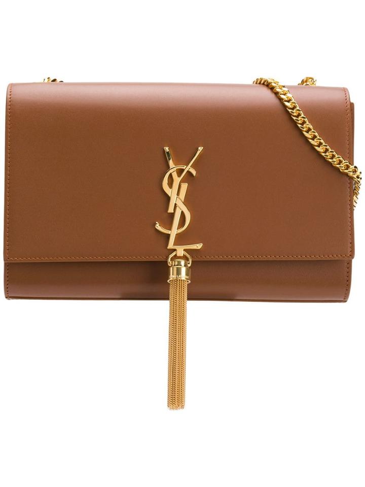 Saint Laurent Cassandra Shoulder Bag - Brown