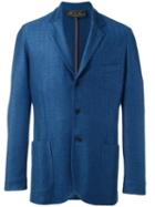 Loro Piana Twill Dinner Jacket, Men's, Size: 54, Blue, Silk/goat Skin/cupro/cashmere