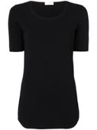 Le Tricot Perugia Round Neck T-shirt - Black
