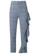 Giuliana Romanno Cropped Trousers, Women's, Size: 38, Blue, Viscose