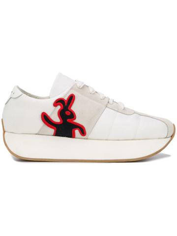 Marni Rabbit Patch Sneakers - White