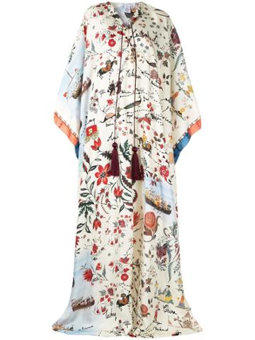 Oscar De La Renta Silk Road King Twill Caftan - Multicolour