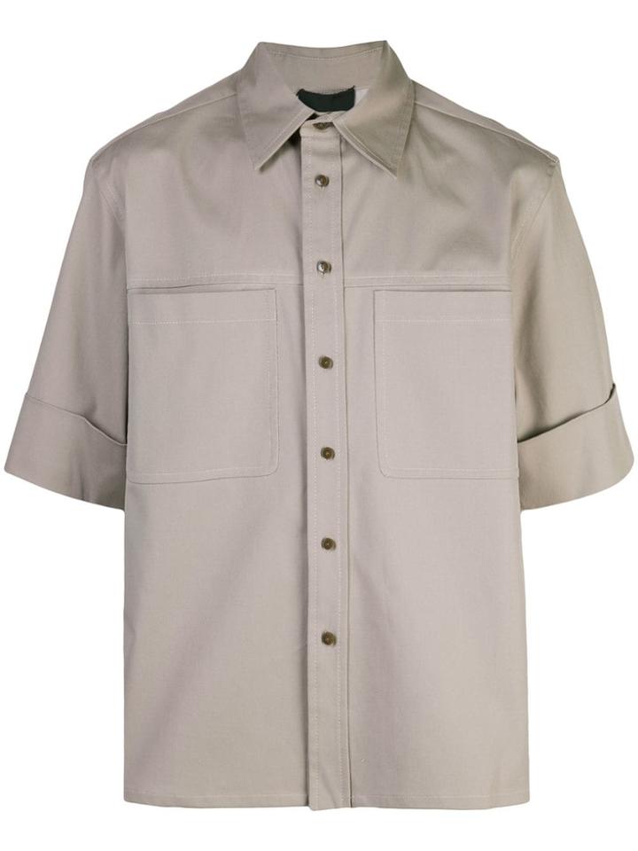 3.1 Phillip Lim Patch Pocket Shirt - Brown