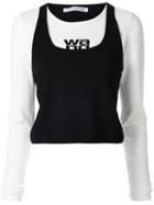 Alexander Wang Double Faced Knitted Top - White